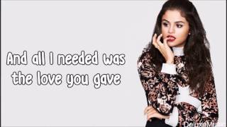 Selena Gomez - Only You (lyrics)