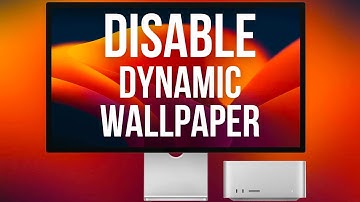 How to disable macOS Dynamic Wallpaper (Dark Mode)