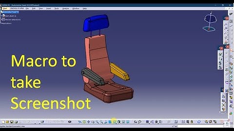 Macro to take screenshot in CATIA V5 (Exercise 1)