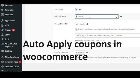 How to add auto apply coupons in woocommerce | Automatically applied coupons