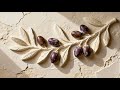 4K  Olive Tree Abstract TV Art Screensaver | Framed TV Art | Art Painting - Yaffa Gallery