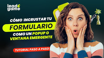 Como incrustar tu formulario como un POPUP o ventana emergente
