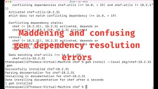 Celebrity Gem Dependency Resolution Error Debugging Profile