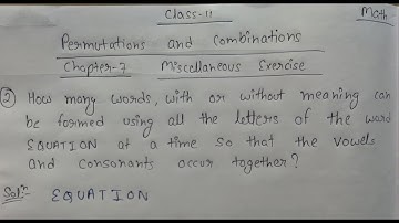 How many words, with or without meaning can be formed using all the letters of the word EQUATION at