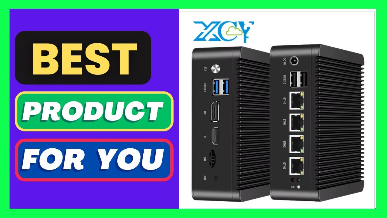 XCY Fanless Mini PC intel N100 J4125 J1900 N2830 N5105