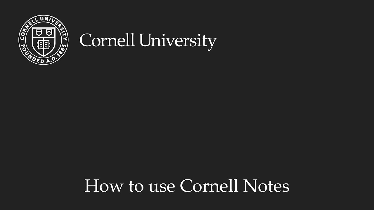 How To Use Cornell Notes