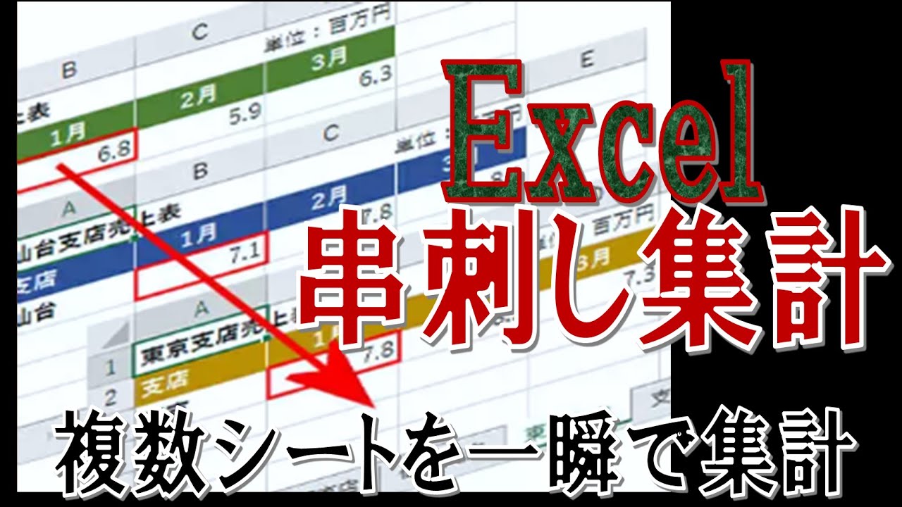 シート 串刺し 合計 _ エクセル 串刺し 計算 – OUHP