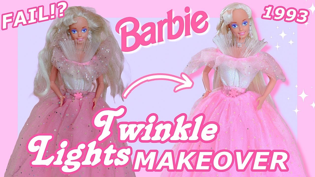Реставрация культовой куклы Барби Twinkle Lights 1993 года 🎀 Преображение винтажной Барби ⭐