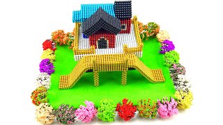 Colorful Building From Magnetic Balls