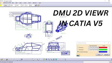 CATIA V5 - Compare Drawings using CGM tutorial | DMU 2D VIEWER|