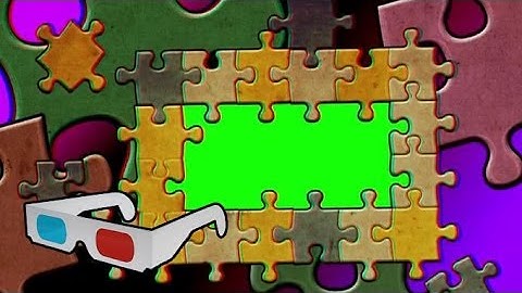 3D Anaglyph Stereo Puzzle Green Screen AA VFX