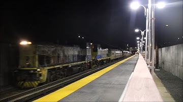 LIRR Doubleheader Rail Washer Train @ Mineola (160/153)