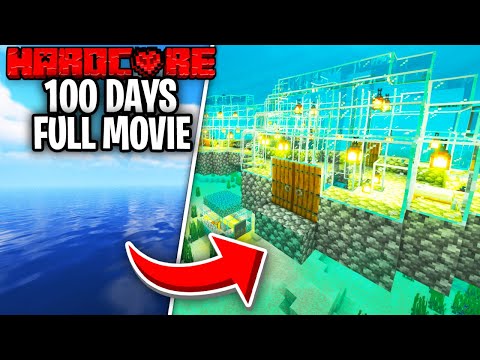 I Survived 100 Days in Hardcore Minecraft in an OCEAN ONLY World! [FULL MOVIE]