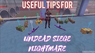3 TIPS FOR UNDEAD SIEGE - NIGHTMARE | Call of Duty Mobile Zombies