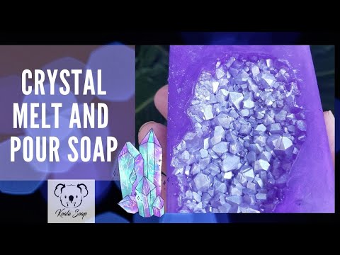 Melt and Pour Soap Making Crystal Soap Recipes Tutorial for Beginners