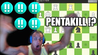 Tyler1 gets a Pentakill in Chess ?
