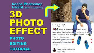 Instagram Viral Photo Editing Tutorial In Photoshop | Edit 3D Instagram Photo Effect | Insta pic