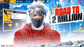 ROAD TO 2M SUBS DAY 1 Free Fire Live 🔥#freefire #tondegam...