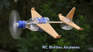 How to transform a plastic bottle into a flying plane | RC Plane from a Plastic Bottles 