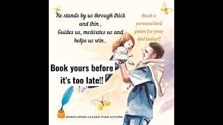 Gift a personalized poem this father's day.. #fathersday #love #dad