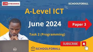 Detailed solution for  June 2024 ICT Paper 3. The programming part(Task 2)
