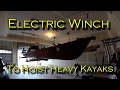 Electric Winch For Hoisting Heavy Kayaks (Warn Pullzall)