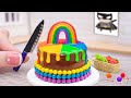 Amazing Rainbow Cakes Decorating Ideas | Satisfying Miniature Raibow Cakes By Petite Baker Yummy