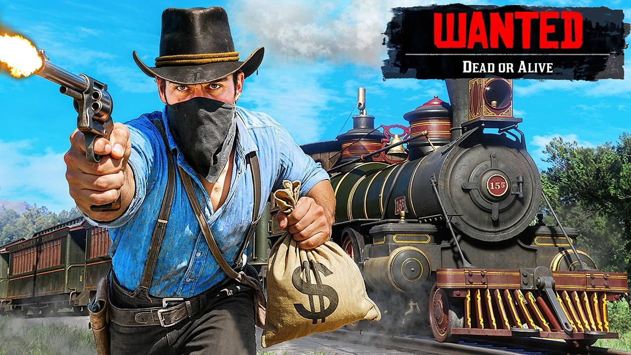 Я стал ГРАБИТЕЛЕМ ПОЕЗДОВ на 24 ЧАСА в RDR 2!