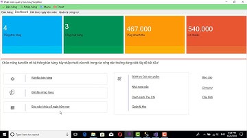 Tạo Phần mềm quản lý Bán hàng - Siêu thị - Shop mini sử dụng C#+SQL server