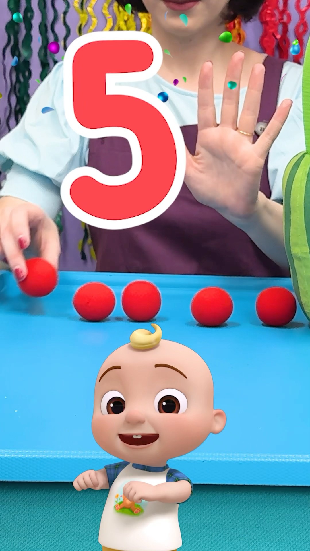 12345 Learn to Count with the Magic Red Ball?! #cocomelon #shorts