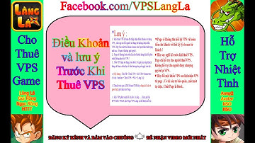 Điều khoản và lưu ý trước khi thuê VPS |VPS Làng Lá
