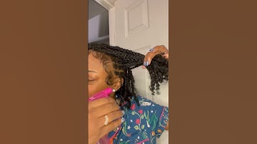 How to hydrate, refresh & moisturize mini locs 🌊😍 #naturalhair #minitwists #protectivestyles