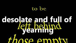 Empty Walls Lyrics On Screen