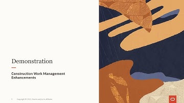 Oracle Utilities 22C Work and Asset Cloud Service - Construction Work Management Enhancements