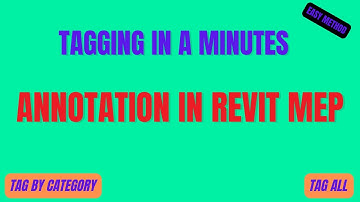 ANNOTATION COMMAND IN REVIT I TAG ALL I TAG BY CATEGORY I
