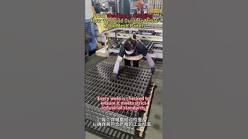 From Welding to Shaping: How We Build Durable Metal Rack Mesh Panels #factory#storage