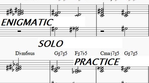 Jazz Solo Practice: The C Enigmatic Scale