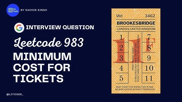 Minimum Cost For Tickets - Leetcode 983 - Python
