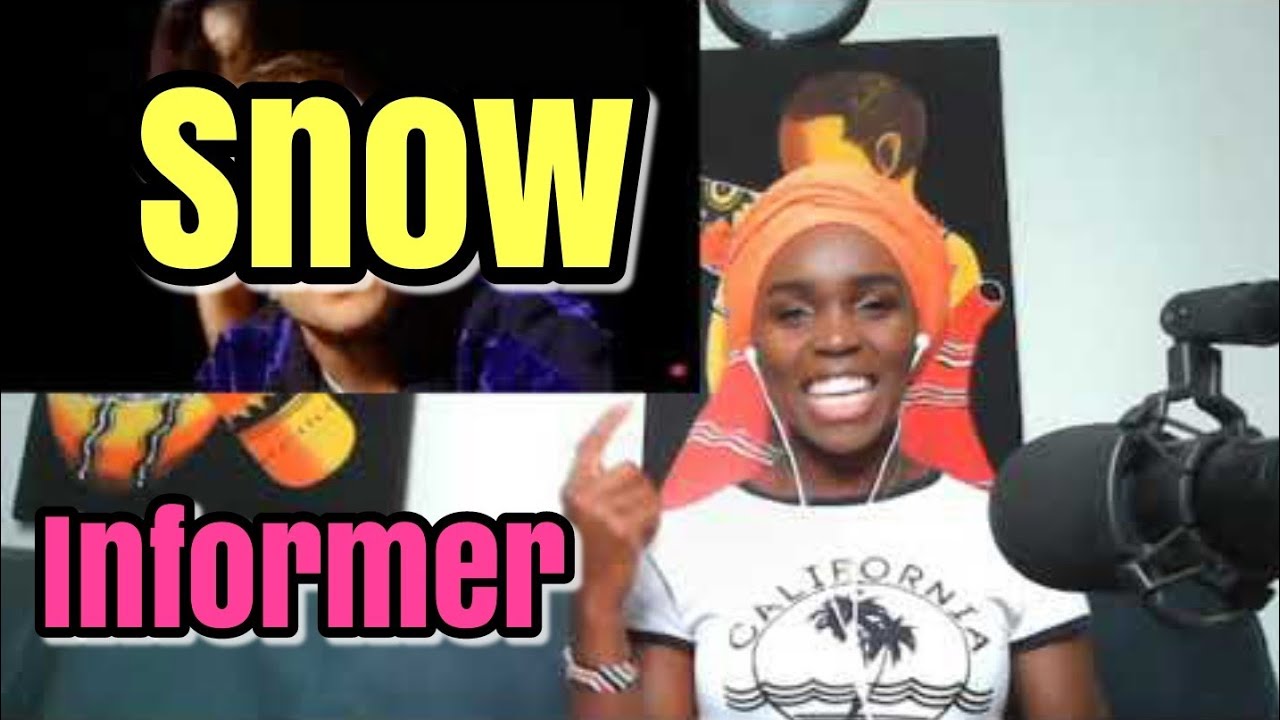 African Girl Reaction To Snow - Informer (Official Music Video)