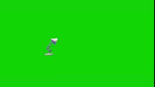 Pixar intro in green screen