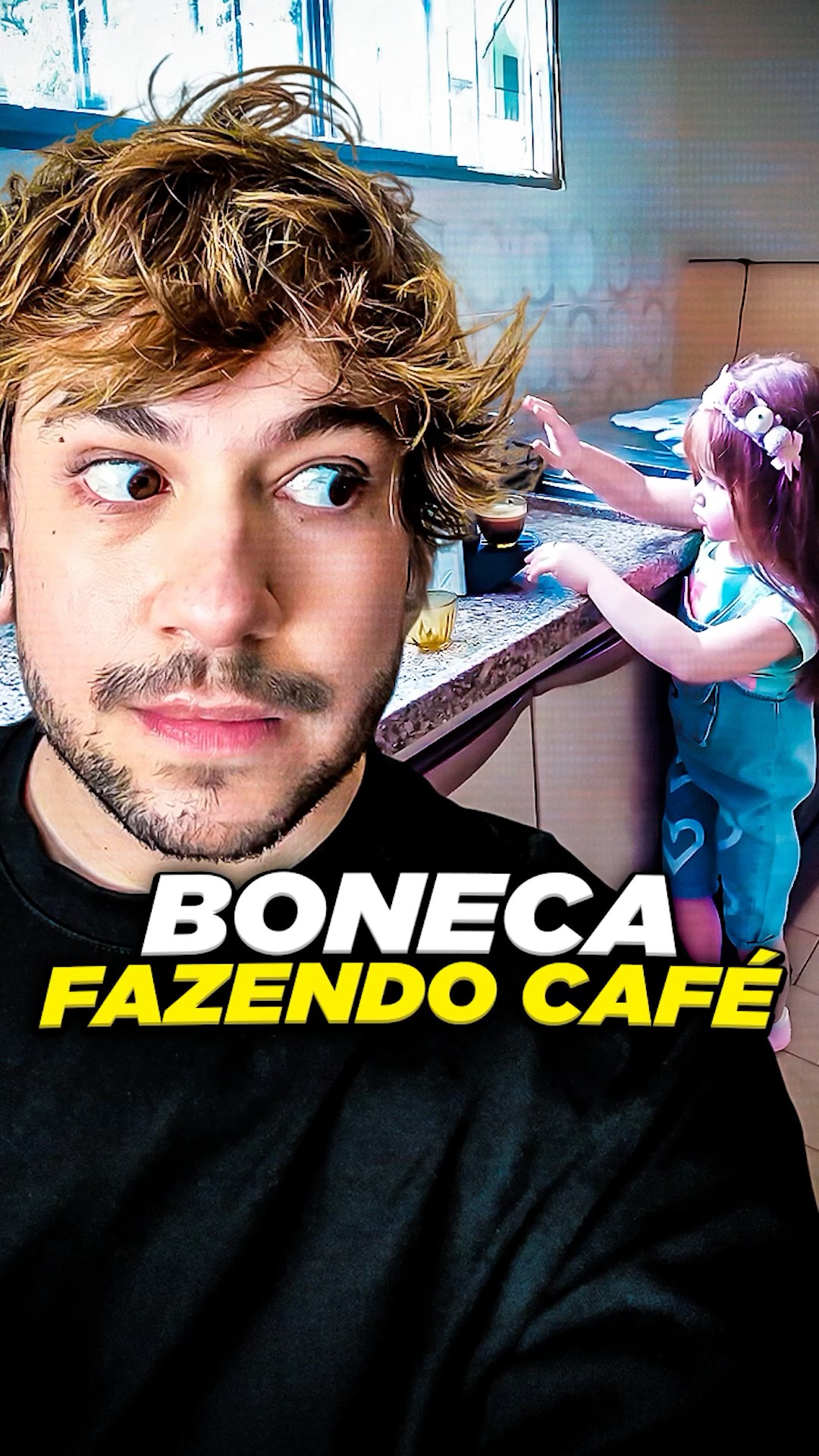 fazendo café... #livedobrino #humor #MundinhoBrino