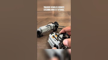 LEGO Technic Tracked Vehicles Remote Steering MOD V1 Tutorial