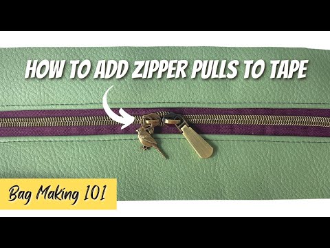 How to Install a Zipper Pull on Zipper Tape By-The-Yard Perfectly Every  Time! 