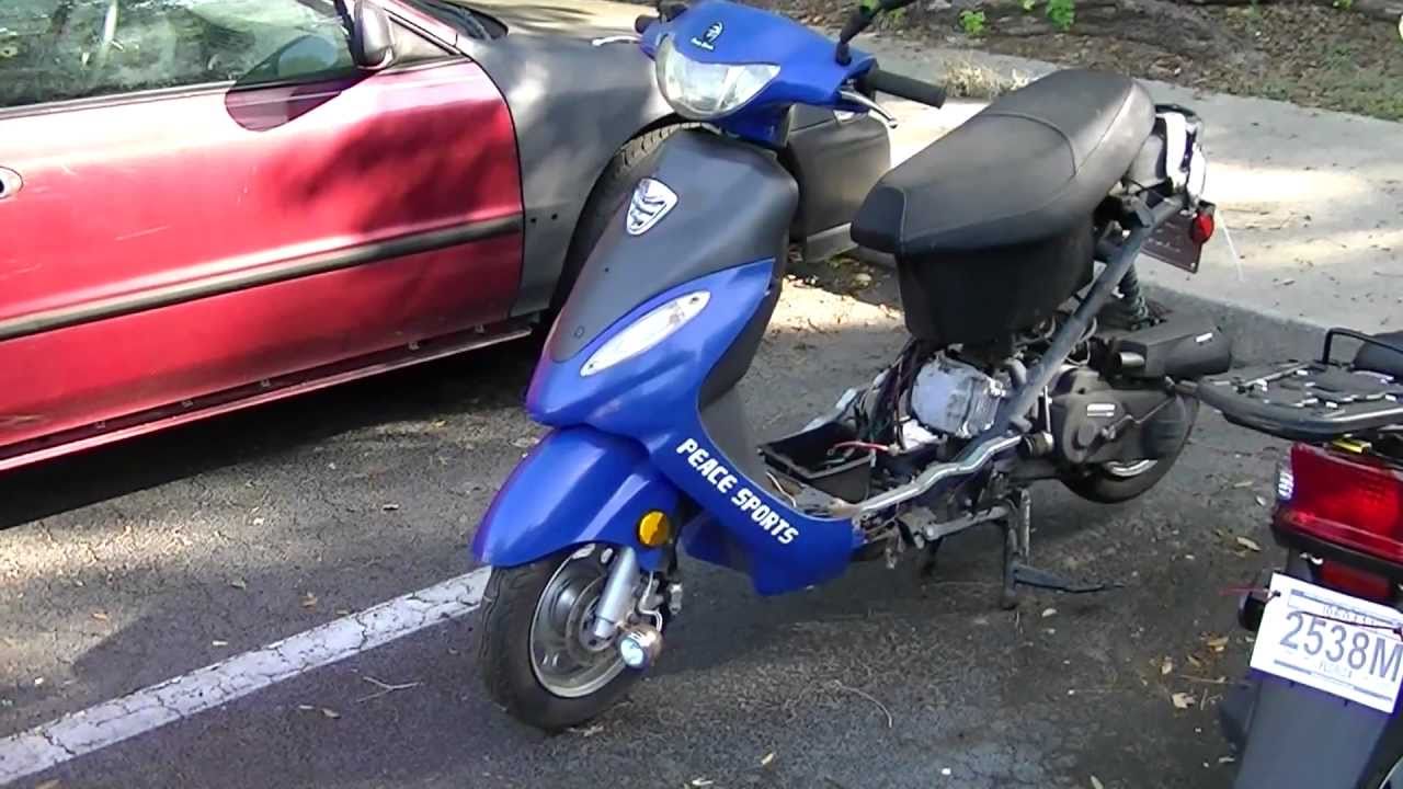 uregelmæssig grad Breddegrad 50cc scooter rebuild/upgrade project 1 - YouTube