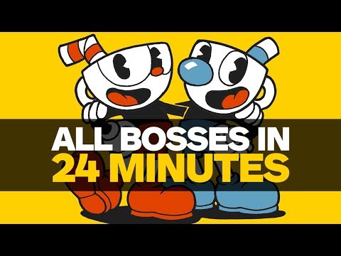 CUPHEAD SPEEDRUN - 22:25 (SIMPLE ALL BOSSES) - Commentary 