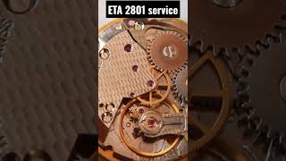 Watch repair and watch service of Swiss Made ETA 2801 - Omikron watch with the Marshal&#39;s face