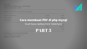 Cara membuat pdf di php mysql - #Part3