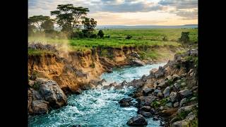 4K African Wildlife: Epic Zebra Migration | Relaxing Music for Sleep, Study &amp; Focus (1 Hour)
