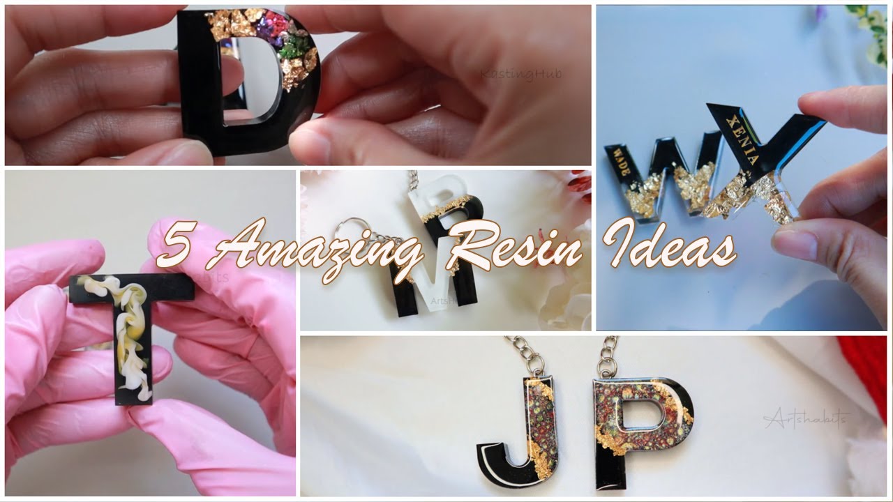 5 Amazing Resin Art Ideas for Beginners | How to resin art at home | Artshabits