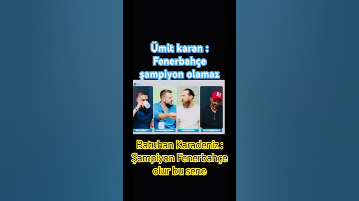 (Fenerbahçe vs galatasaray )Ümit karan ve Batuhan Karadeniz iddialaştı bu sene kim şampiyon olacak
